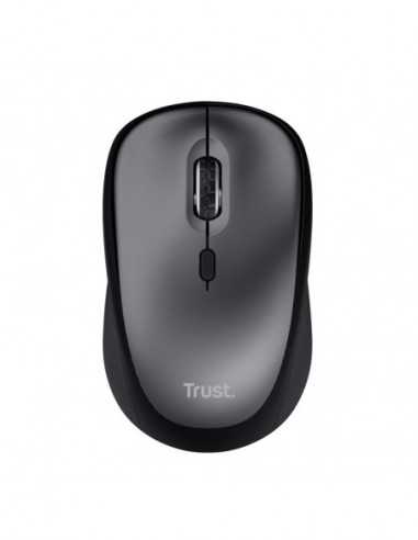 Mouse-uri Trust Trust Yvi + Eco Wireless Silent Mouse - Black, 8m 2.4GHz, Micro receiver, 800-1600 dpi, 4 button, AA battery,