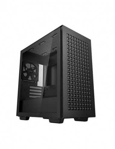 Carcase Deepcool DEEPCOOL CH370 Micro-ATX Case, with Side-Window (Tempered Glass SidePanel) Magnetic, without PSU, Pre-installed