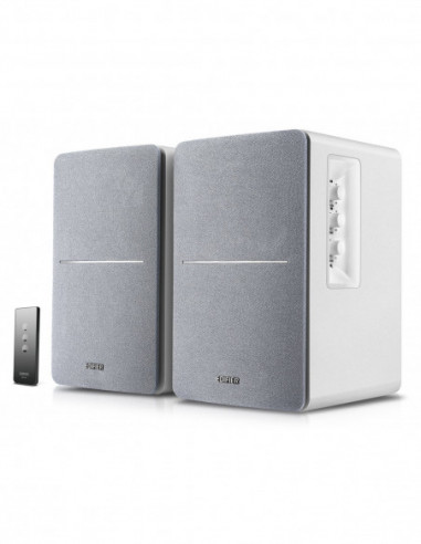 Boxe 2.0 Edifier R1280DB White Silver, 2.0 42W (2x21W) RMS, Audio In: Bluetooth, RCA x2, optical, coaxial, AUX, remote control,