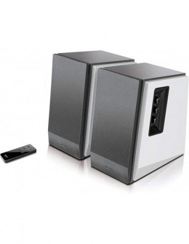 Boxe 2.0 Edifier R1700BT White Silver (Bluetooth) Wood, 2.0 RMS 66W (2x33W), Audio in: Bluetooth V5.1 2 analog (RCA), remote c