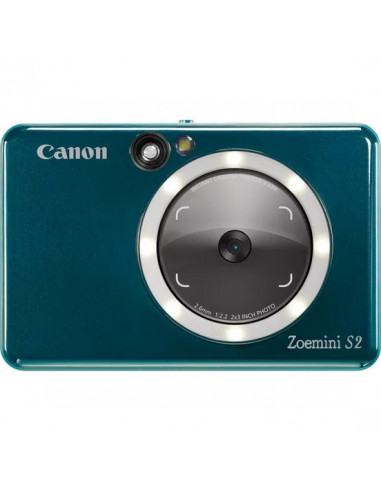Сублимационные принтеры Printer Canon Zoemini 2 ZOEMINI S2 ZV223 TL Dark Teal, Compact Photo 8MP, Ink-free 314x600, Wi-Fi, Bluet