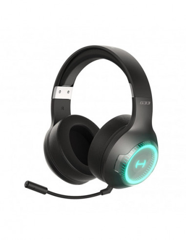 Наушники Edifier Edifier G33BT Grey Bluetooth Gaming On-ear headphones with microphone, RGB, 10W RMS total output power from 0.