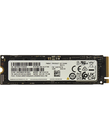 Накопитель SSD Samsung MZVL2512HCJQ-00B00, 512Гб