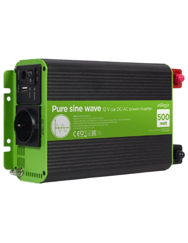 Invertor Auto Energenie EG-PWC-PS500-01, 500W, Multicolor