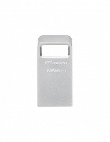 Unități flash USB 128GB USB3.2 Kingston DataTraveler Micro G2, Metal casing, Compact and lightweight, World’s smallest USB Flash