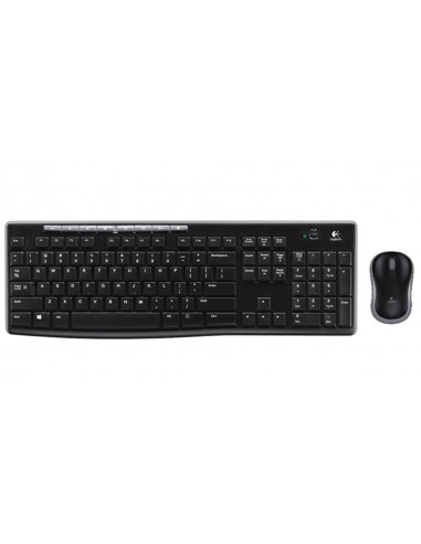 Клавиатуры Logitech Logitech Wireless Combo MK270, Multimedia Keyboard Mouse, USB, Retail, EER - US International