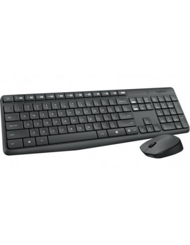 Клавиатуры Logitech Logitech Wireless Combo MK235, Keyboard Mouse, USB, Retail INTNL - US Intrernational layout