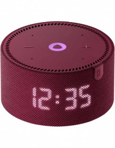 Boxe inteligente Smart Speaker Yandex Station MINI (Clock) with Alisa, Red, Smart Home Control Center, No Hub Required, Wi-FI-A