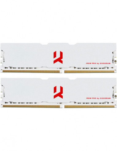 DIMM DDR4 SDRAM 16GB (Kit of 28GB) DDR4-3600 GOODRAM IRDM PRO DDR4 CRIMSON WHITE (Dual Channel Kit), PC28800, CL18, Latency 1