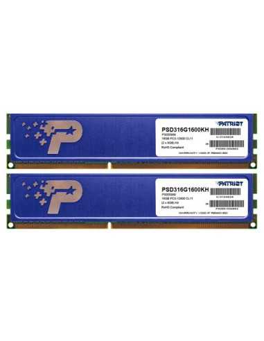 DIMM DDR3 SDRAM 16GB (Kit of 28GB) DDR3-1600 PATRIOT Signature Line (Dual Channel Kit), PC12800, CL11, 1.5V, with heatshield