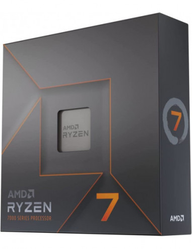 Procesor AM5 AMD Ryzen 7 7700, Socket AM5, 3.8-5.3GHz (8C16T), 8MB L2 + 32MB L3 Cache, AMD Radeon Graphics, 5nm 65W, Zen4, Unloc