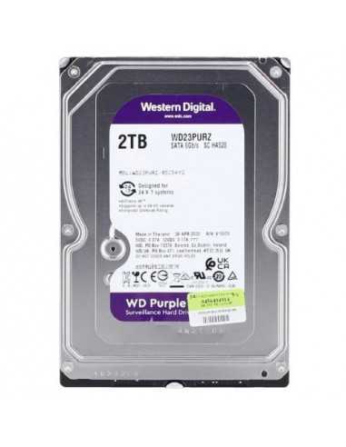 Настольное хранилище HDD 3.5 3.5 HDD 2.0TB Western Digital WD23PURZ Caviar Purple, CMR Drive, IntelliPower, 64MB, SATAIII