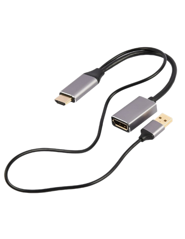 Adaptor Cablexpert A-HDMIM-DPF-02, HDMI (M) - DisplayPort (M), 0.1 m, Negru