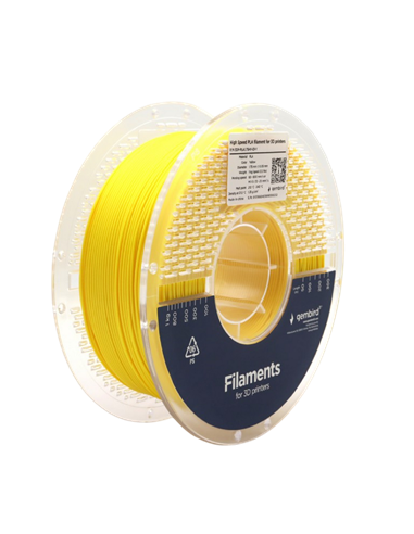 Filament pentru imprimantă 3D Gembird 3DP-PLA1.75HY-01-Y, PLA, Galben, 1.75 mm, 1kg