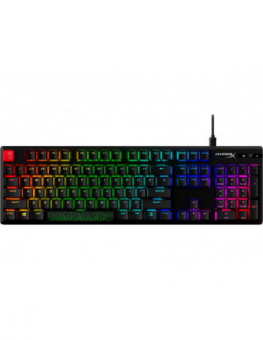 Tastaturi HyperX HYPERX Alloy Origins PBT Mechanical Gaming Keyboard (US Layout), HyperX Red - Linear key switch, High-quality,