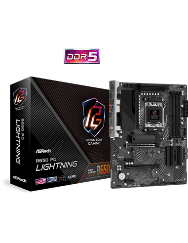 Placă de bază ASRock B650 PG LIGHTNING, AM5, AMD B650, ATX