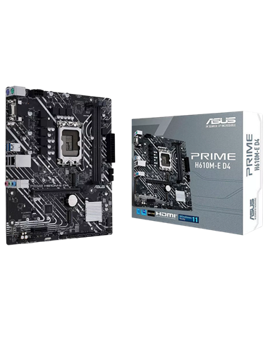 Placă de bază ASUS PRIME H610M-R D4-SI, LGA1700, Intel H610, Micro-ATX