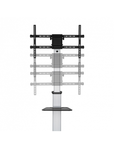 Suport pentru TV pe picior Reflecta Elegant 86P-Shelf, Argintiu