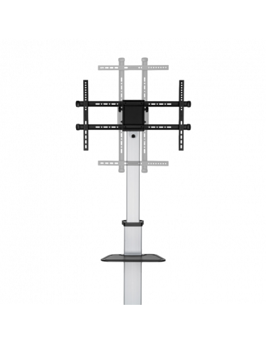 Suport pentru TV pe picior Reflecta Elegant 86P-Shelf, Argintiu