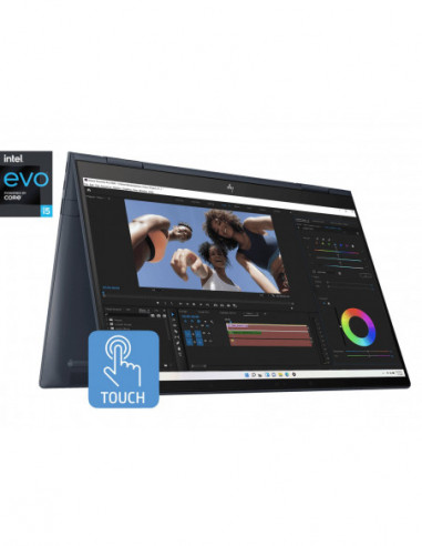 Laptopuri HP HP Envy 13 x360 Space Blue (13-bf0020ci), 13.3 2.8K (2880x1800) OLED 400 nits Multitouch (Intel Core i5-1230U 10xC