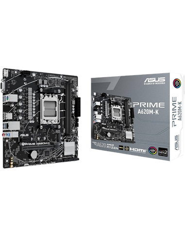 Материнская плата ASUS PRIME A620M-K, AM5, AMD A620, Micro-ATX