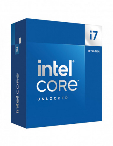 Procesor 1700 Alder Lake Intel Core i7-14700KF, S1700, 2.5-5.6GHz, 20C (8P+12Е) 28T, 33MB L3 + 28MB L2 Cache, No Integrated GPU
