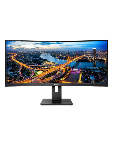 34" Monitor Philips 345B1C, VA 3440x1440 WQHD, Negru