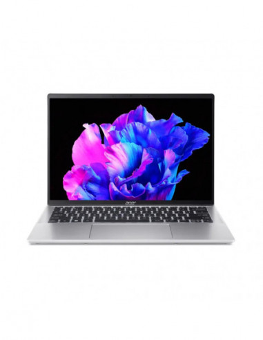Laptopuri Acer ACER Swift Go 14 Pure Silver (NX.KP0EU.005), 14.0 OLED 2.8K (2880x1800), DCI-P3 100, 400 nits (Intel Core Ultra 7