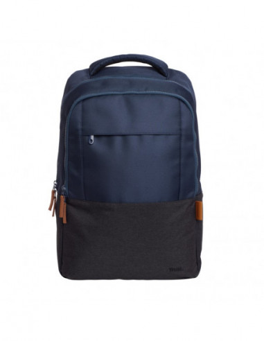 Рюкзаки Trust Trust Lisboa 16 Laptop Backpack, 3 compartments, 23L capacity, durable, shockproof and weatherproof, blue-black