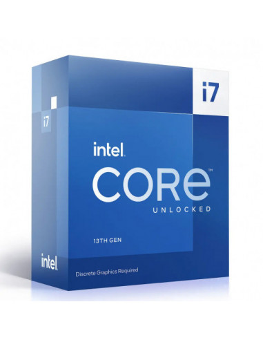 Процессор 1700 Alder Lake Intel Core i7-13700KF, S1700, 3.4-5.4GHz, 16C (8P+8Е) 24T, 30MB L3 + 24MB L2 Cache, No Integrated GPU