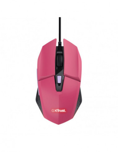 Мыши Trust Trust Gaming GXT 109P FELOX multicolour LED lighting Mouse, max. 6400 dpi, 6 Programmable buttons, 1.5 m USB, Pink