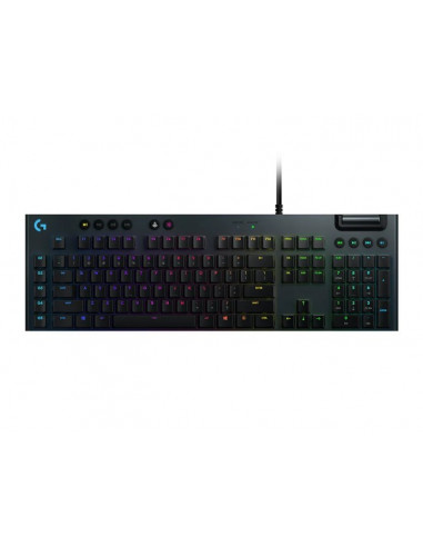 Клавиатуры Logitech Logitech G815 LIGHTSYNC RGB Mechanical Gaming Keyboard – GL Linear - CARBON - US - USB - INTNL - LINEAR SWIT