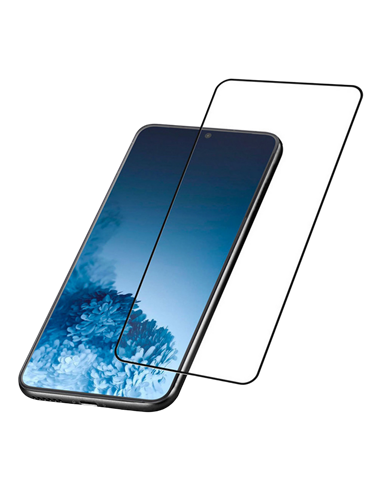 Защитное стекло Cellularline Impact Glass Capsule - Galaxy S21, Чёрный