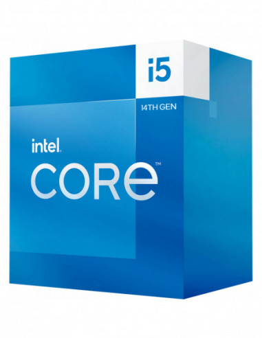 Процессор 1700 Alder Lake Intel Core i5-14400F, S1700, 1.8-4.7GHz, 10C (6P+4E) 16T, 20MB L3 + 9.5MB L2 Cache, No Integrated GPU