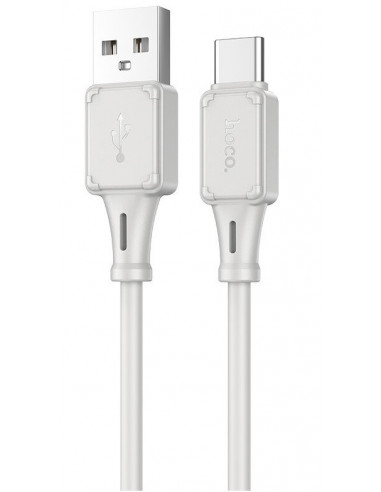 Cabluri Cable USB to USB-C HOCO “X101 Assistant, Silicone, 1m, Gray, up to 3A, Charging Data Cable, Outer material: Silicon