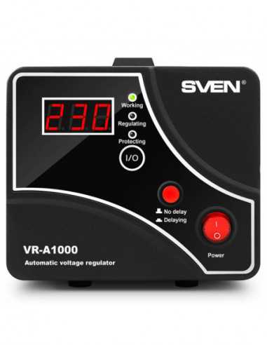 Stabilizatoare Stabilizer Voltage SVEN VR- A1000 max.600W, Output sockets: 1 × CEE 74