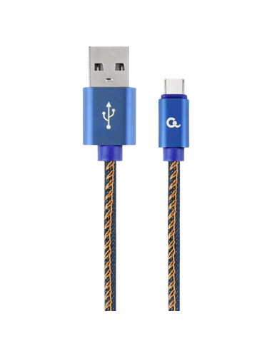 Cablu încărcare și sincronizare Cablexpert CC-USB2J-AMCM-2M-BL, USB Type-A/USB Type-C, 2m, Albastru