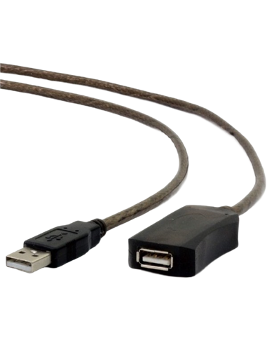 Cablu prelungitor Cablexpert UAE-01-5M, USB Type-A (M)/USB Type-A (F), 5m, Negru