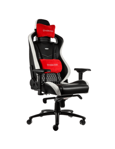 Scaun Gaming Noblechairs Epic, PU Piele, Negru/Roșu/Alb