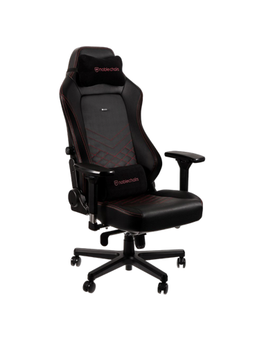 Scaun Gaming Noblechairs Hero, PU Piele, Negru/Rosu