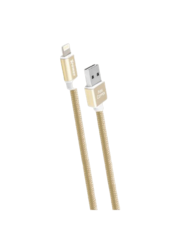 Cablu încărcare și sincronizare Xpower Type-C cable Nylon, USB Type-A/Type-C, 1m, Auriu