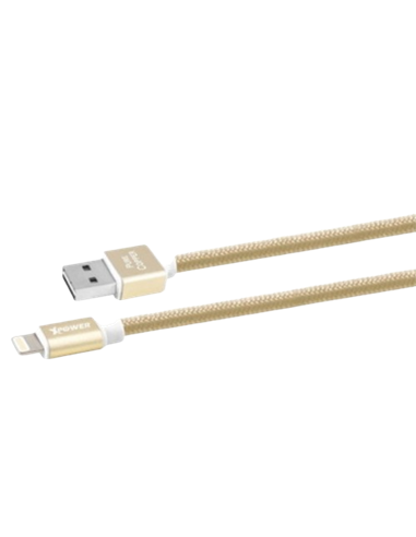 Cablu încărcare și sincronizare Xpower Micro cable Nylon, USB Type-A/micro-USB, 1m, Auriu