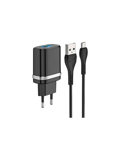 Încărcător Xpower Charger + Micro-USB Cable, 1USB, QC3.0, Alb