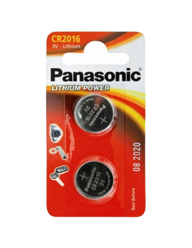 Дисковые батарейки Panasonic CR-2016EL, CR2016, 2шт.