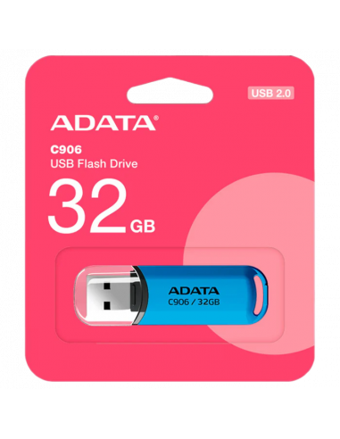 USB Flash накопитель ADATA C906, 32Гб, Синий