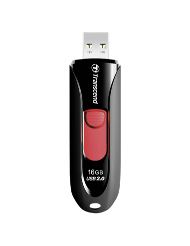 USB Flash накопитель Transcend JetFlash 590, 16Гб, Чёрный