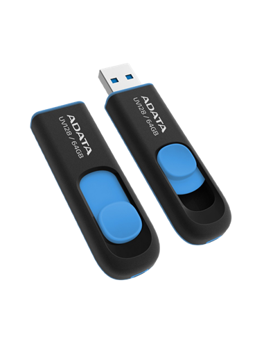 USB Flash накопитель ADATA UV128, 64Гб, Черный/Синий