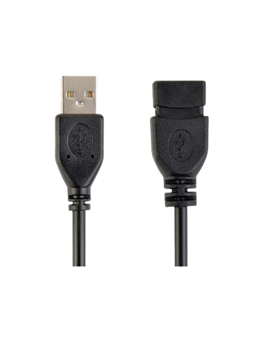 Cablu de comunicație Cablexpert CCP-USB2-AMAF-0.15M, USB Type-A (M)/USB Type-A (F), 0,15m, Negru