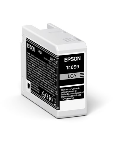 Картридж чернильный Epson T46S UltraChrome Pro 10, 25мл, Светло-Серый