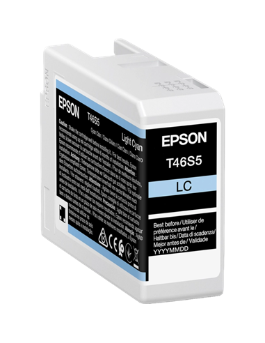 Картридж чернильный Epson T46S UltraChrome Pro 10, 25мл, Голубой